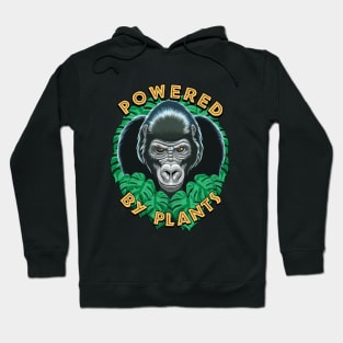 Vegan gorilla powered by plants Hoodie